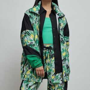 NWT | Adidas By Stella McCartney | Woven Tracktop in Clear Onix/Green | Size S